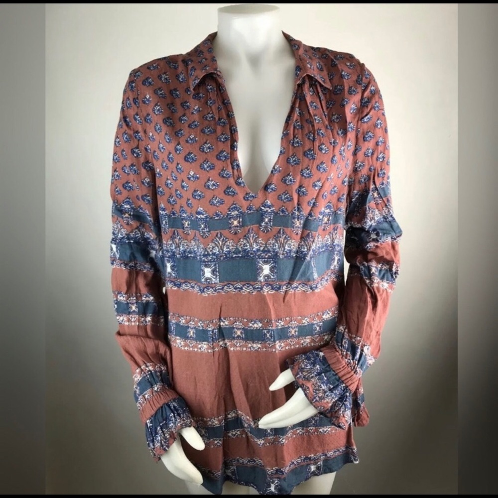Floral Free People Tunic